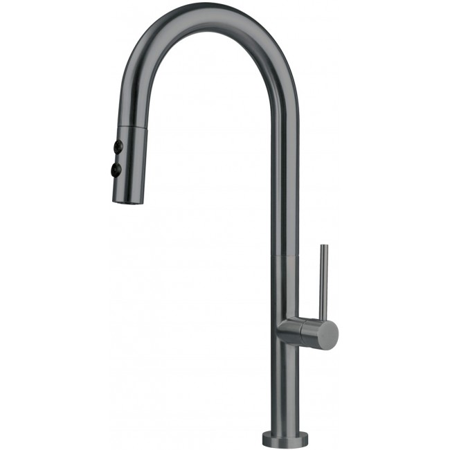 Kitchen faucet with pull-out spout - 2 types of spray