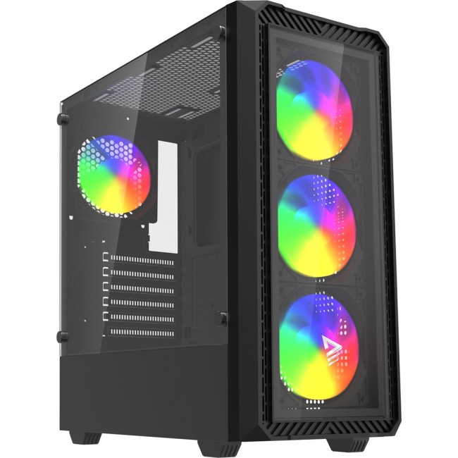 Savio Noctis Glass RGB Cube Black