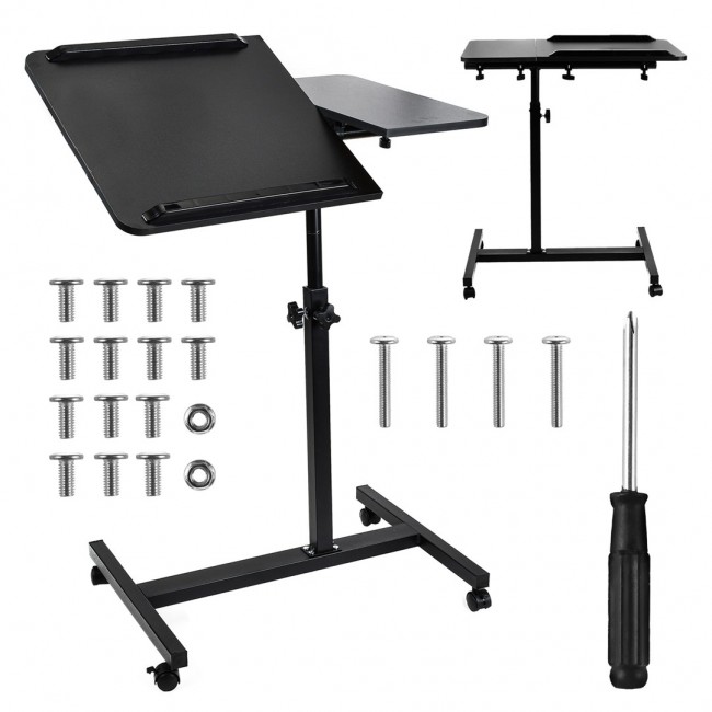 Maclean mobile desk/laptop stand, black, height adjustment 59-89cm, max. 30kg , MC-121 B Maclean mobile desk/laptop stand, black, height adjustment 59-89cm, max. 30kg , MC-121 B