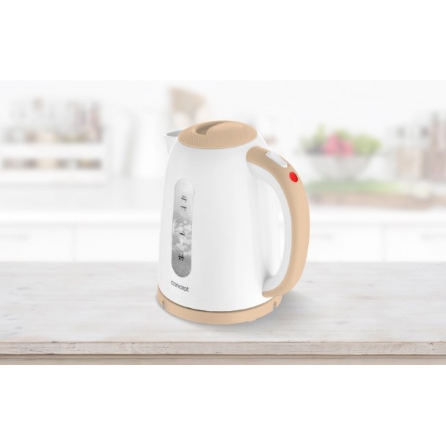 Concept RK2331 electric kettle 1.7 L 2200 W Beige, White