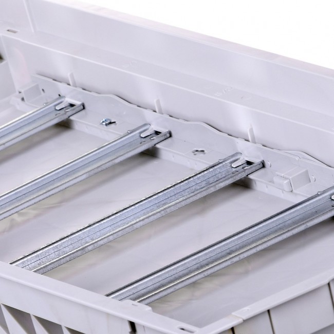 PLASTIC INSTALLATION ENCLOSURE WITH METAL DOOR, FLUSH-MOUNTED, IP40, 5 ROWS, 60 NOARK PM MODULES