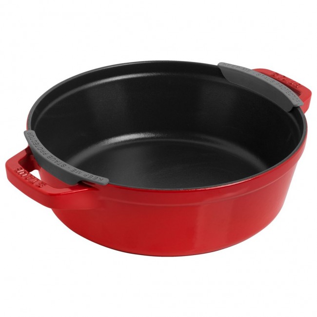 Staub La Cocotte Round Cast iron Casserole baking dish -- SET OF 3 PIECES