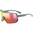 Uvex sportstyle 235 Multi-sport glasses Unisex Semi rimless Green, Red