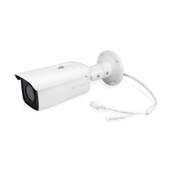 LevelOne GEMINI FIXED IP CAMERA, 6-MP, H.265, 802.3AF, POE, IR LEDS 60 METER, INDOOR/OUTDOOR LevelOne GEMINI FIXED IP CAMERA, 6-MP, H.265, 802.3AF, POE, IR LEDS 60 METER, INDOOR/OUTDOOR