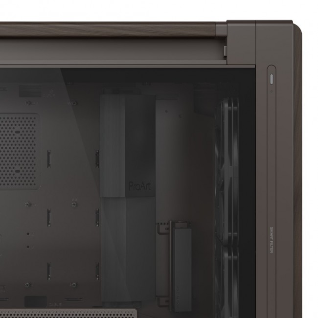 ASUS ProArt PA602 Wood Edition Retro Brown - Tempered Glass Panel Midi Tower