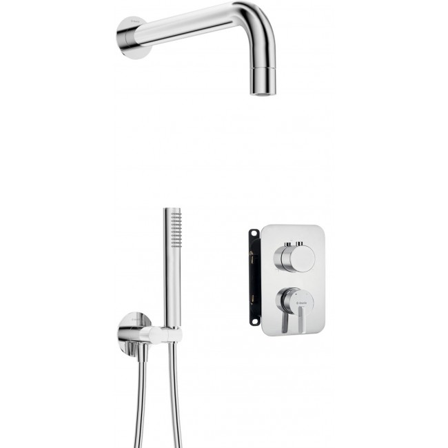 Concealed shower set with mixer BOX - with hand shower Concealed shower set with mixer BOX - with hand shower