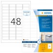 HERMA 9536 self-adhesive label Rectangle White 1920 pc(s)