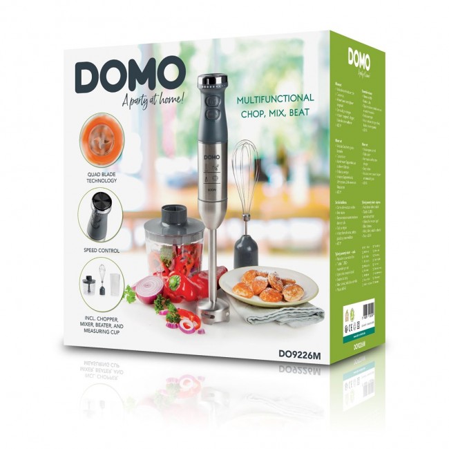 Domo DO9226M Immersion blender 600 W Black, Steel