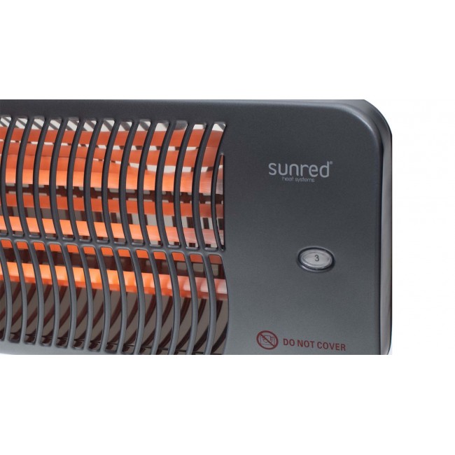 Sunred LUG-2000W electric space heater Outdoor Black Quartz electric space heater Sunred LUG-2000W electric space heater Outdoor Black Quartz electric space heater