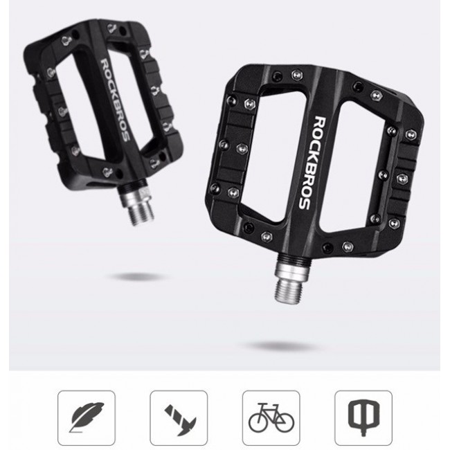 Rockbros 2017-12CBK Nylon cycle pedal set - Black Rockbros 2017-12CBK Nylon cycle pedal set - Black