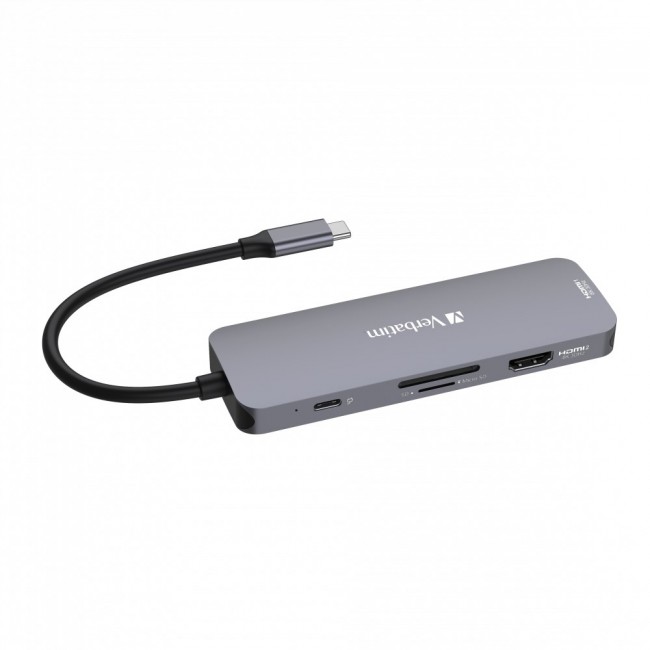 Verbatim CMH-08 USB Type-C 5000 Mbit/s Silver Verbatim CMH-08 USB Type-C 5000 Mbit/s Silver