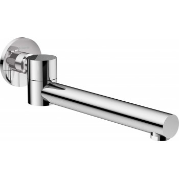 Foldable bathtub spout - round