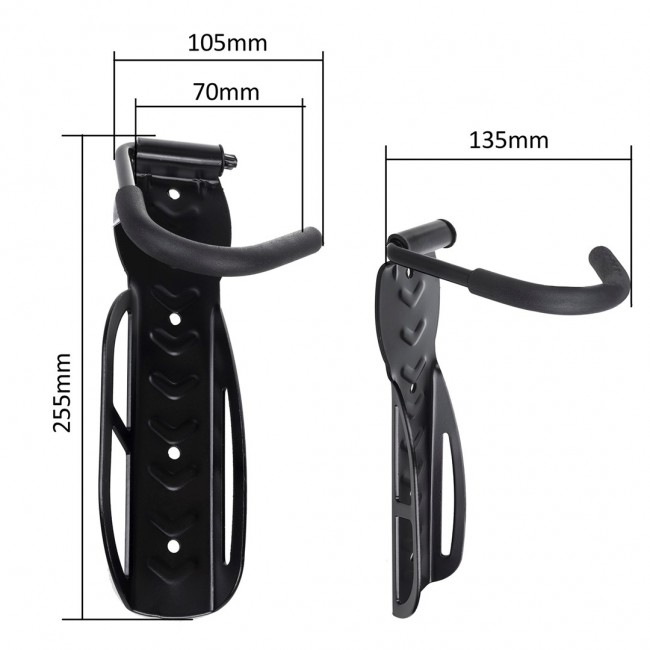 Maclean Bicycle Stand Bike Wall Mount Holder Vertical Steel Storage Hook 24 Maclean Bicycle Stand Bike Wall Mount Holder Vertical Steel Storage Hook 24
