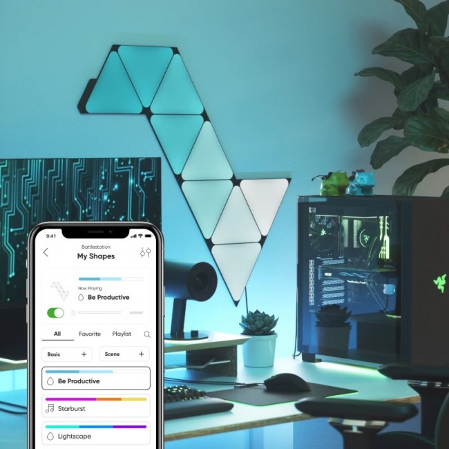 Nanoleaf NL48-1101TW-10PK smart lighting Smart panel Wi-Fi Nanoleaf NL48-1101TW-10PK smart lighting Smart panel Wi-Fi
