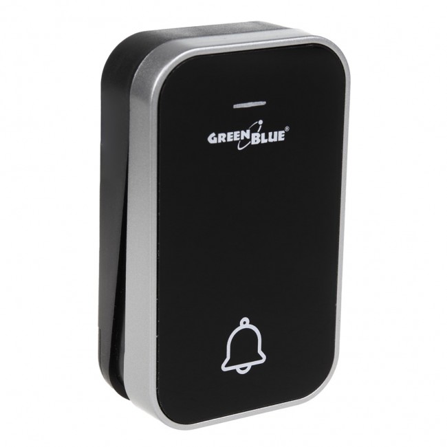 GreenBlue GB157 B Kinetic Battery-free Wireless Dorr Bell, Melodies, Black, Range up to 200m, IP44 GreenBlue GB157 B Kinetic Battery-free Wireless Dorr Bell, Melodies, Black, Range up to 200m, IP44