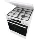 Gorenje GKS6C71WF Freestanding cooker with oven White