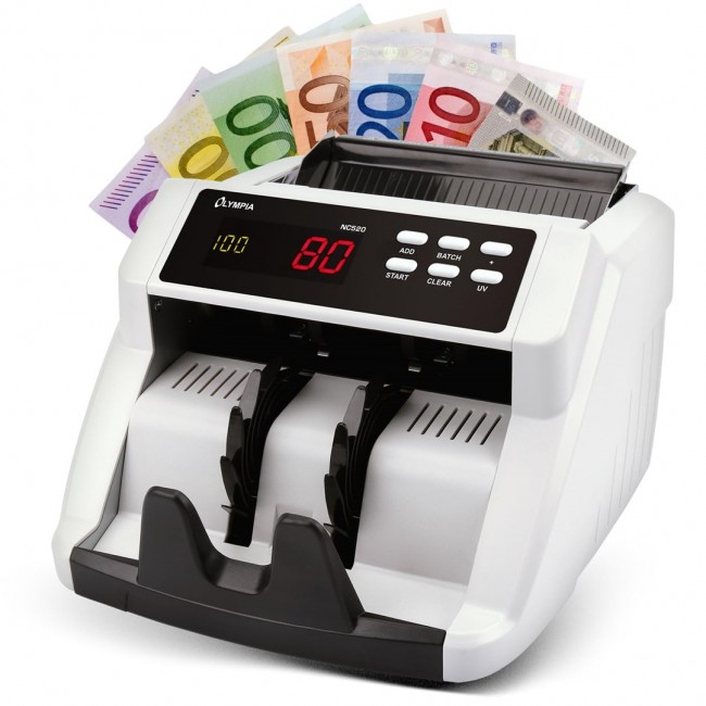 Olympia NC 520 plus Banknote counting machine White Olympia NC 520 plus Banknote counting machine White
