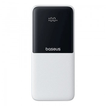 Baseus Lipow Power Bank 10000mAh 22.5W with Two Built-in Cables (with Baseus Simple USB-A - USB-C 3A 20cm Cable) - White