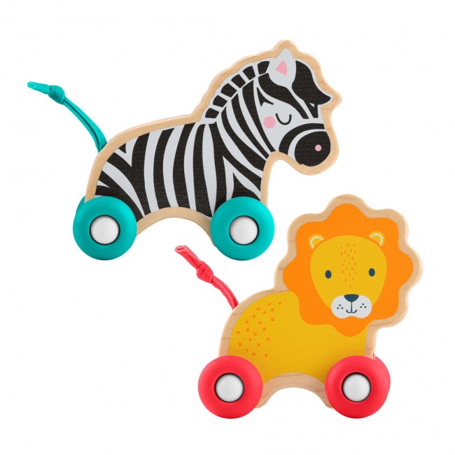 Fisher-Price Wooden Push-Along Animals