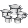 ZWILLING SIMPLIFY 66870-005-0 Pots set Stainless steel 5 pcs. Silver Black ZWILLING SIMPLIFY 66870-005-0 Pots set Stainless steel 5 pcs. Silver Black