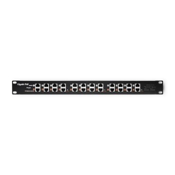 Qoltec 54478 Patch panel RACK | 12 ports | PoE | Black