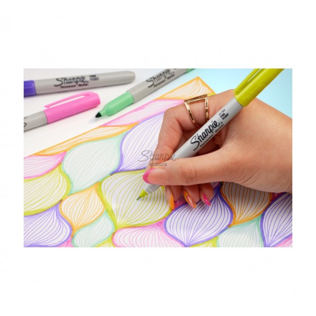 Sharpie 2198891 marker 34 pc(s) Fine tip Black, Green, Orange, Pink, Purple, Red, Yellow