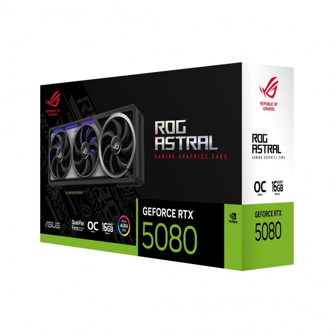 ASUS ROG Astral GeForce RTX5080 OC 16 GB graphics card ASUS ROG Astral GeForce RTX5080 OC 16 GB graphics card