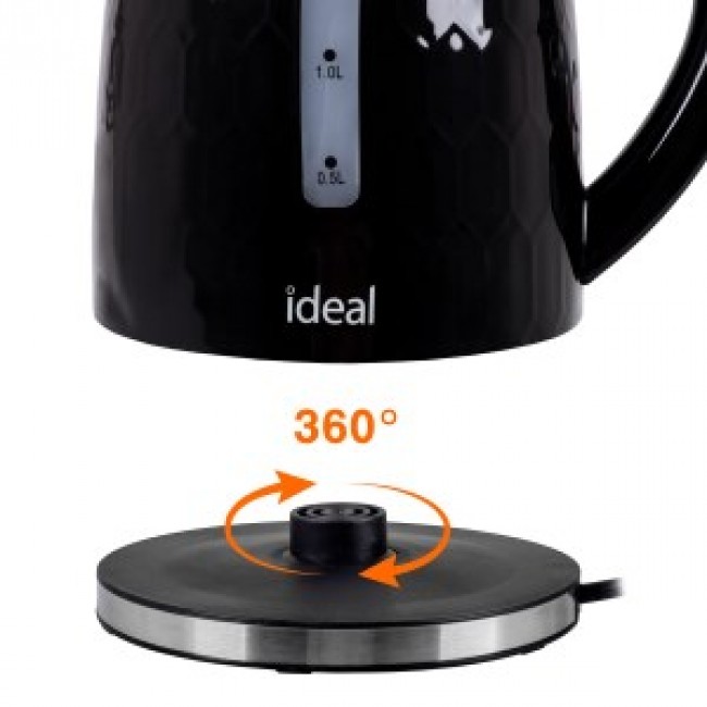 IDEAL Kettle 1.8 l, power 1500 W, glossy black