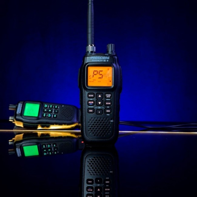 President Randy III Plus ASC AM/FM CB Portable Radio Black
