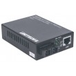 Intellinet Gigabit Ethernet Single Mode Media Converter, 10/100/1000Base-T to 1000Base-Lx (SC) Single-Mode, 20km (Euro 2-pin plug)
