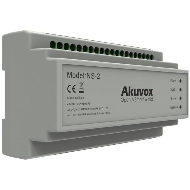 Akuvox NS-2 network switch Fast Ethernet (10/100) DIN rail Grey
