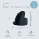 R-Go HE ergonomic mouse left Bluetooth black/silve