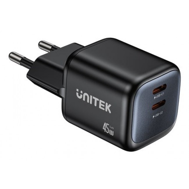 UNITEK P1129ABK01-EU mobile device charger Universal Black AC Fast charging Indoor