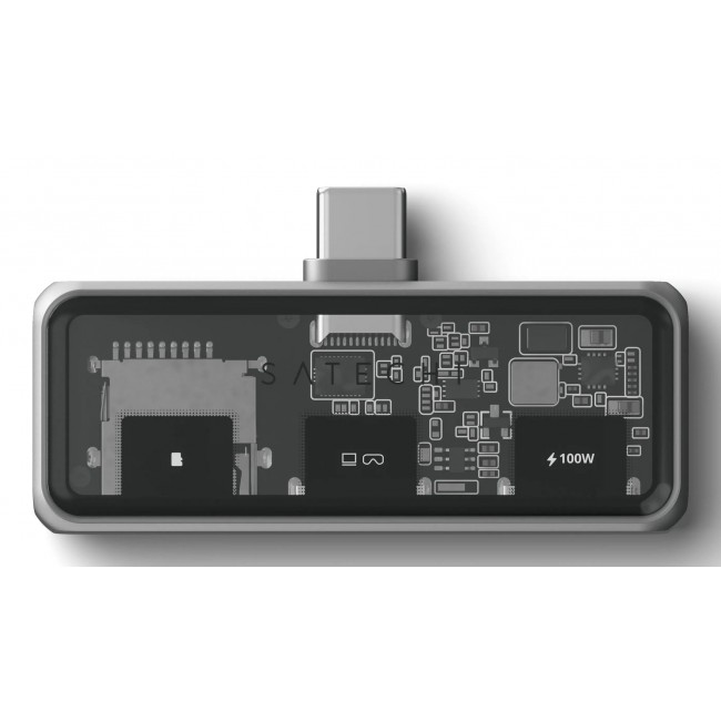 USB-C PD Hub & MicroSD Reader Gray USB-C PD Hub & MicroSD Reader Gray