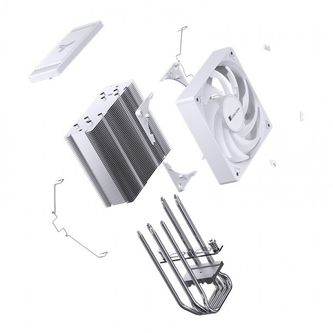 Jonsbo CR-1000 EVO Processor Air cooler 12 cm White 1 pc(s)
