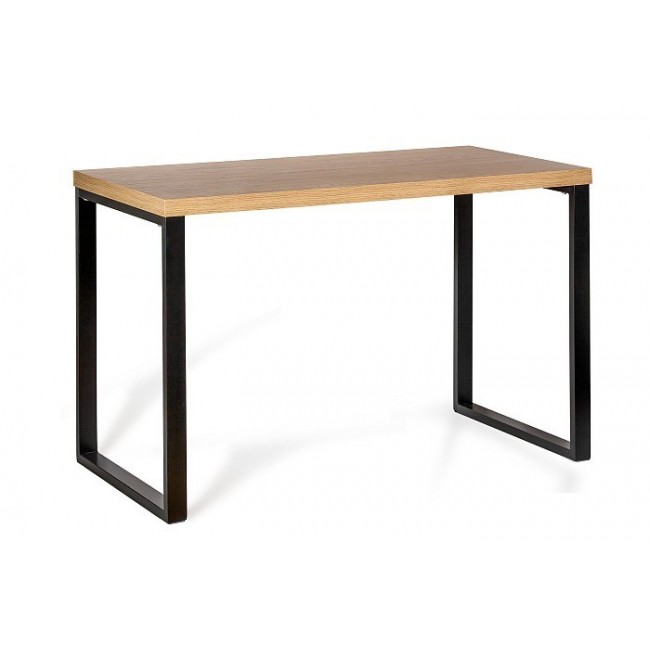 Unique TEO desk 120 x 60 cm black/oak