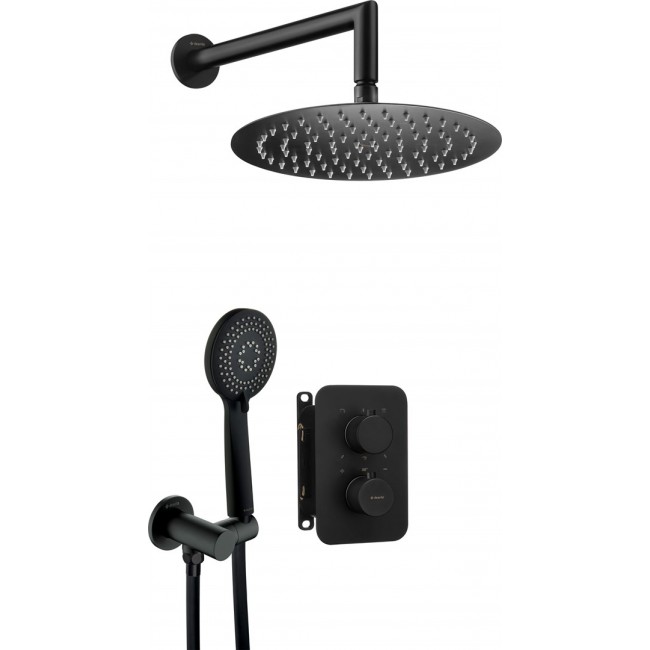 Concealed shower set with thermostatic BOX Concealed shower set with thermostatic BOX