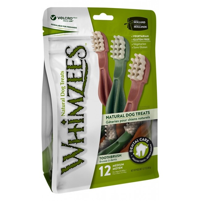 WHIMZEES Dog Chew Toothbrush M - 12 pcs. WHIMZEES Dog Chew Toothbrush M - 12 pcs.