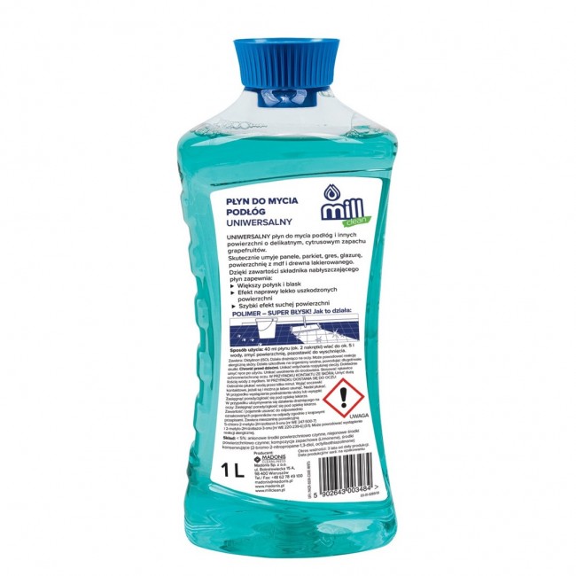 Mill Clean all-purpose floor cleaner with grapefruit scent 1 L Mill Clean all-purpose floor cleaner with grapefruit scent 1 L
