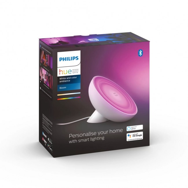 Philips Hue White and colour ambience Bloom table lamp