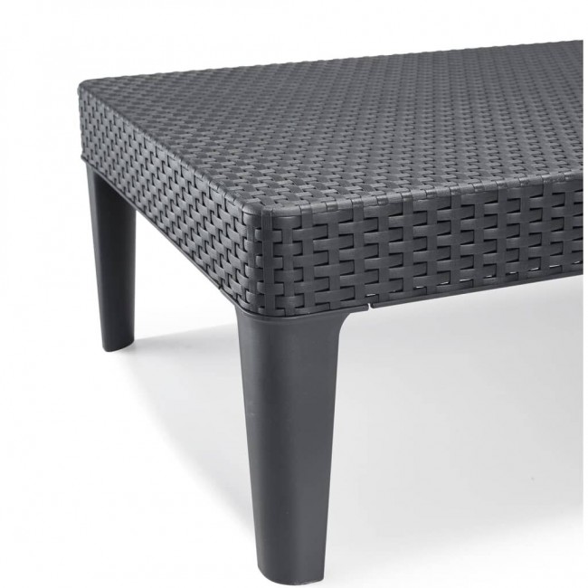 KETER POLY RATTAN LOUNGER JAIPUR GRAPHITE