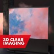 Maclean portable projection screen, compact, floor, 66