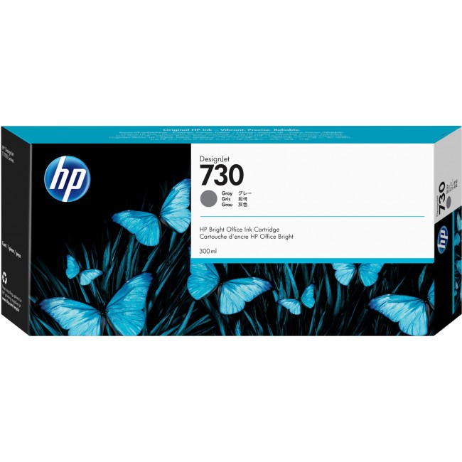 HP 730 300-ml Gray DesignJet Ink Cartridge HP 730 300-ml Gray DesignJet Ink Cartridge