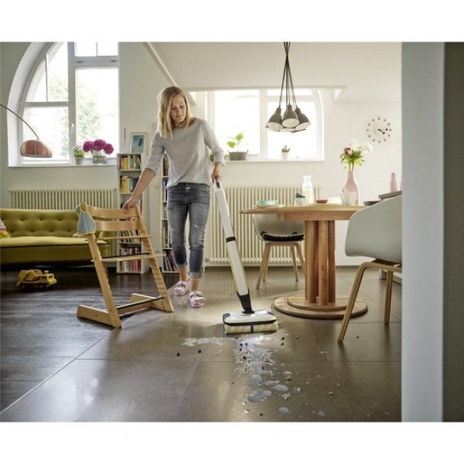 K rcher FC 7 CORDLESS Electric broom Battery Wet Bagless Black, White, Yellow 2.85 Ah
