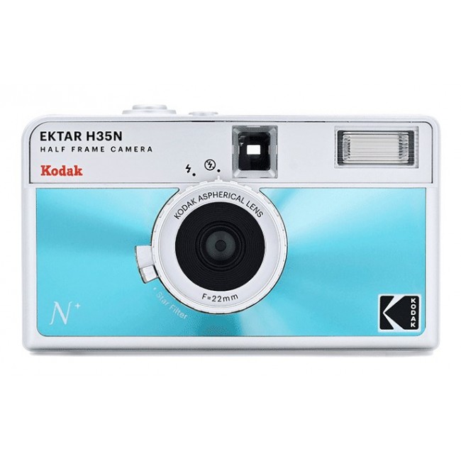 Kodak EKTAR H35N Compact film camera 35 mm Blue, Silver