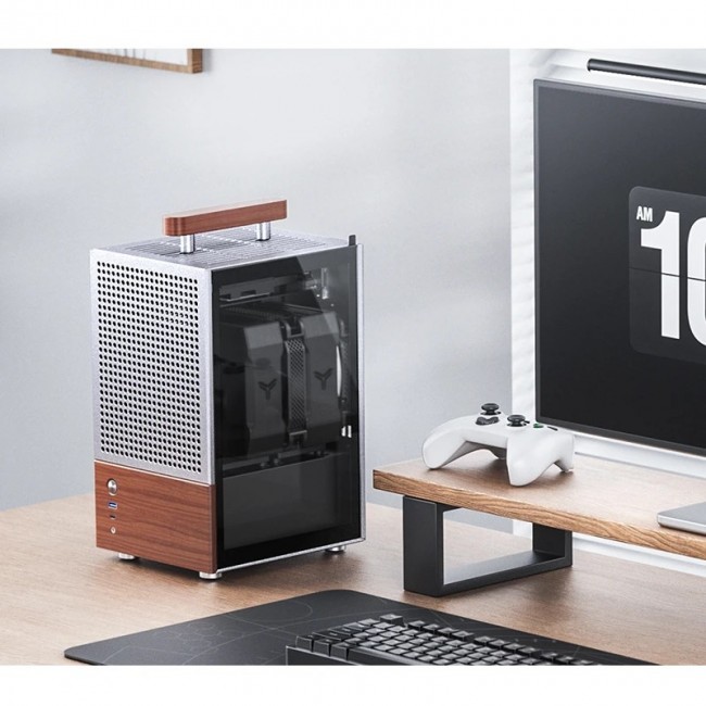 Jonsbo T6 PC Case, Mini-Tower, Mini-ITX, Glass, Wo