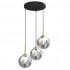 PENDANT LIGHT BURSA 3XE14 ROUND BL/GOLD