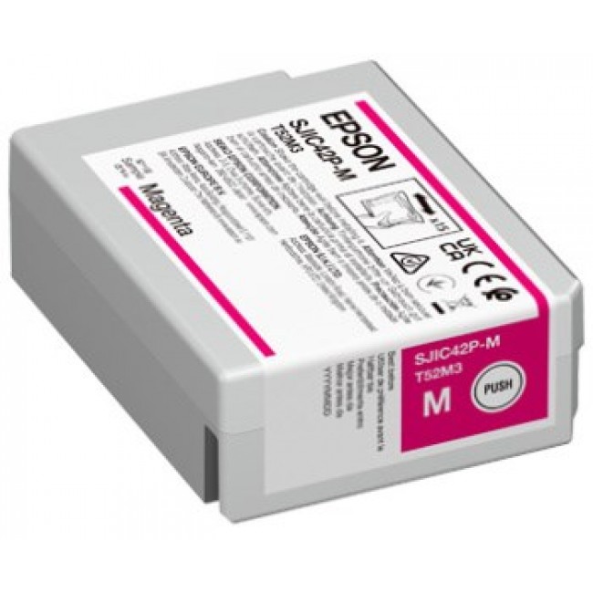 Epson SJIC42P-M Ink cartridge for ColorWorks C4000e ( Magenta)