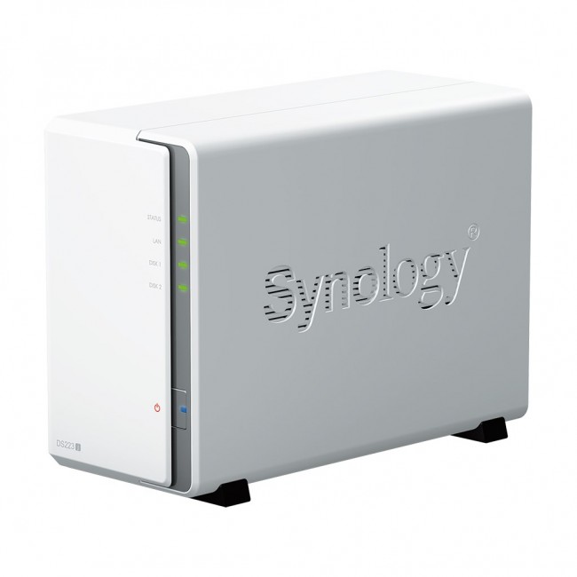 Synology DiskStation DS223J NAS/storage server Desktop Realtek RTD1619B 1 GB DDR4 DiskStation Manager White