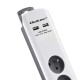 Qoltec 50294 surge protector White-grey 6 AC outlet(s) 230 V 1.8 m Qoltec 50294 surge protector White-grey 6 AC outlet(s) 230 V 1.8 m